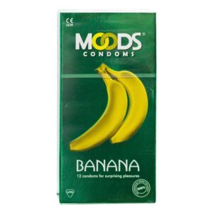 Moods Banana Condoms, 12 Pieces