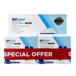 Trister Gluco Meter + 2 Box Of 50's Strip