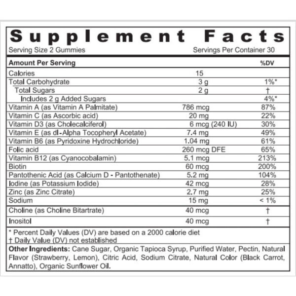Sunshine Nutrition Cool Gummies Vegan Multivitamin 60'S
