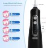 Oral Irrigator, Rechargeable Flossing Waterproof Water Flosser for Travel & Home (white)