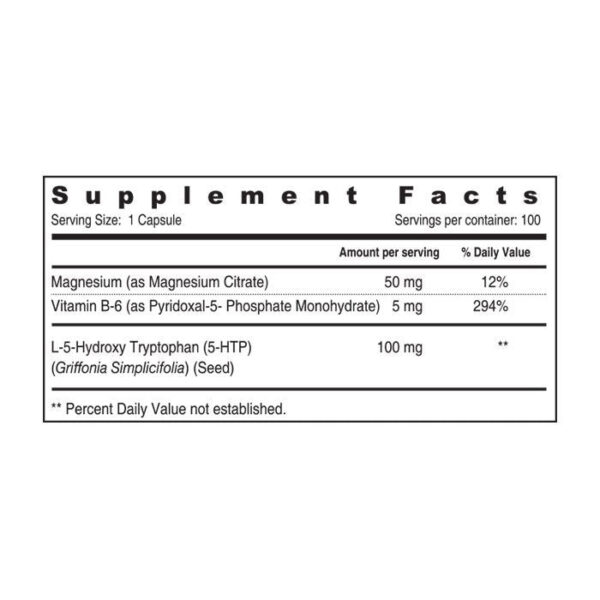 Sunshine Nutrition 5-Htp 100mg Capsule 100's