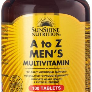 Sunshine Nutrition A TO Z Men's Multivitamin 100 Tablets