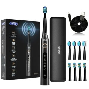 Seago SG-507 Sonic Electric Toothbrush Black