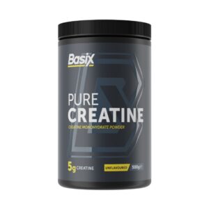 Basix Pure Creatine Monohydrate, Unflavored Creatine Workout Supplement 500g