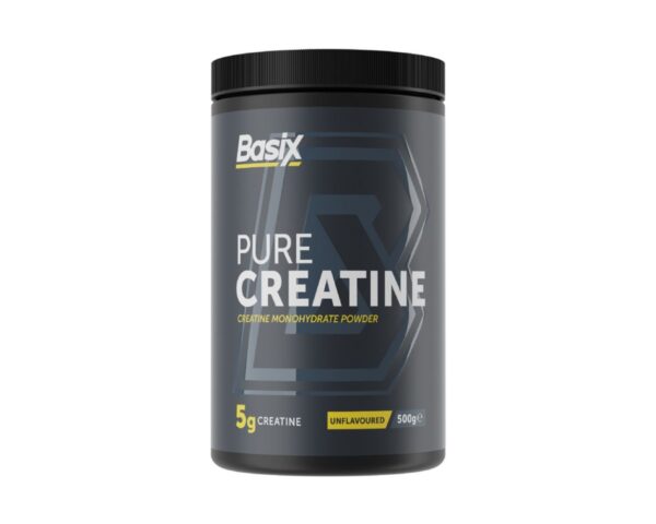 Basix Pure Creatine Monohydrate, Unflavored Creatine Workout Supplement 500g
