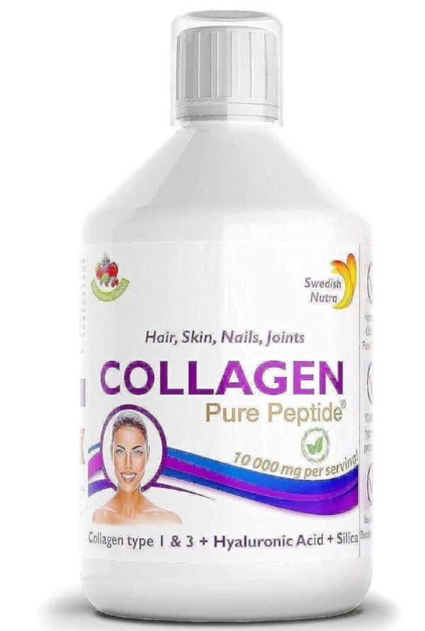 SWEDISH NUTRA Collagen Pure Liquid Peptide (Fish) - 500ml,10000mg
