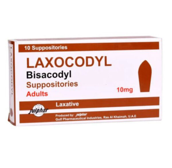 Laxocodyl, Bisacodyl, Laxative, 10 Mg - 10 Supps