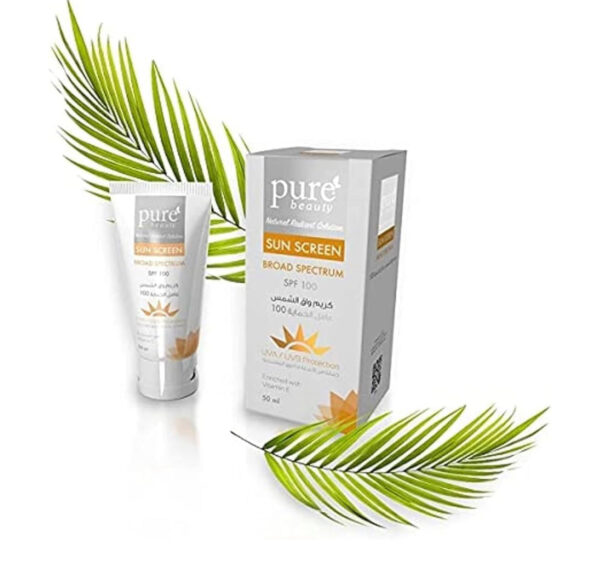 Pure Beauty Sun Screen SPF100 Enriched with Vitamin E-50ml