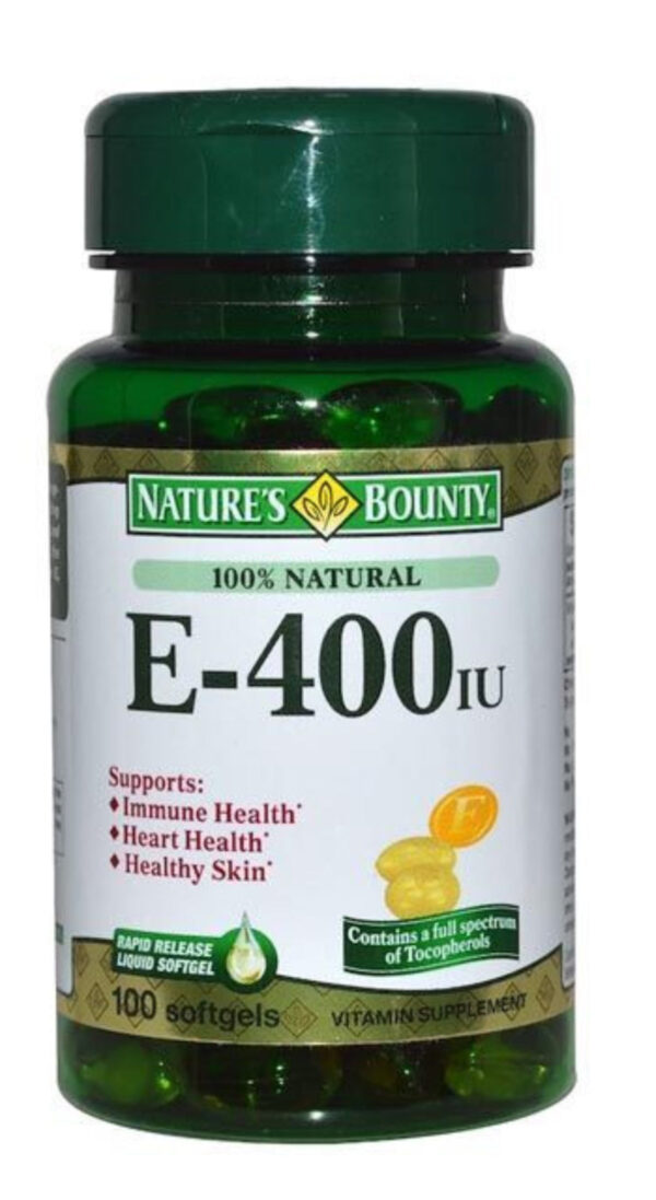 Natures Bounty Vitamin E 100's 400 IU