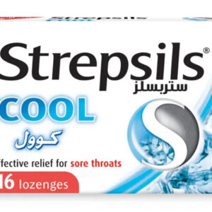 Strepsils Cool Lozenges, New Formulation With Cool Sensation For Fast Effective Relief From Sore Throats, Pack of 16's