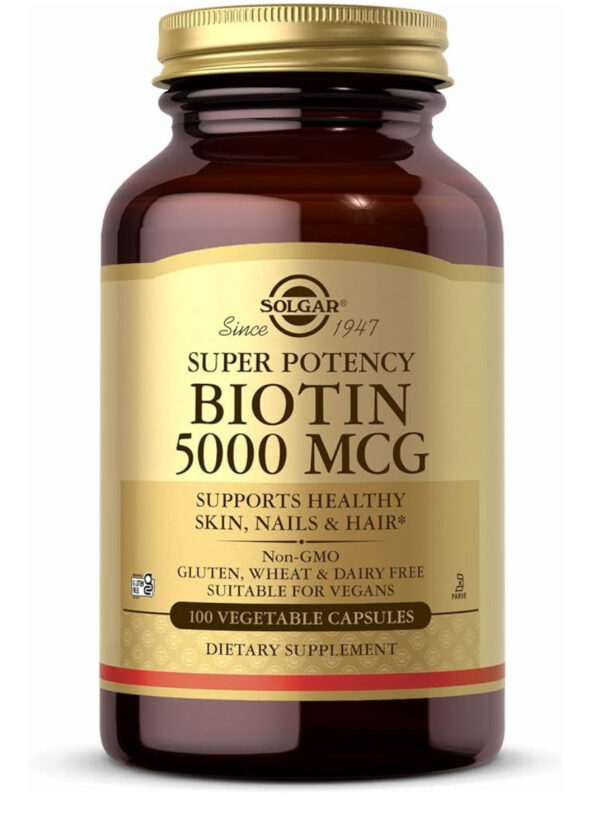 Solgar - Biotin 5000mcg 100 Veggie Caps