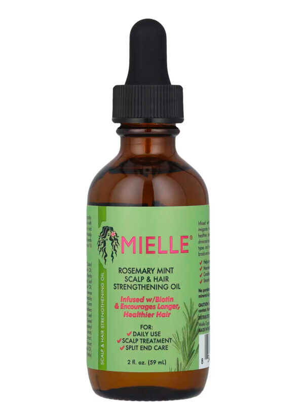 Mielle, Scalp & Hair Strengthening Oil, Rosemary Mint, 2 fl oz (59 ml)