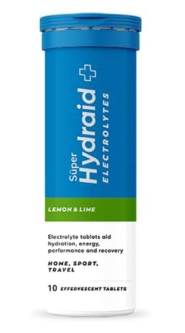 Super Hydraid Effervescent Lemon Lime Tab 10S