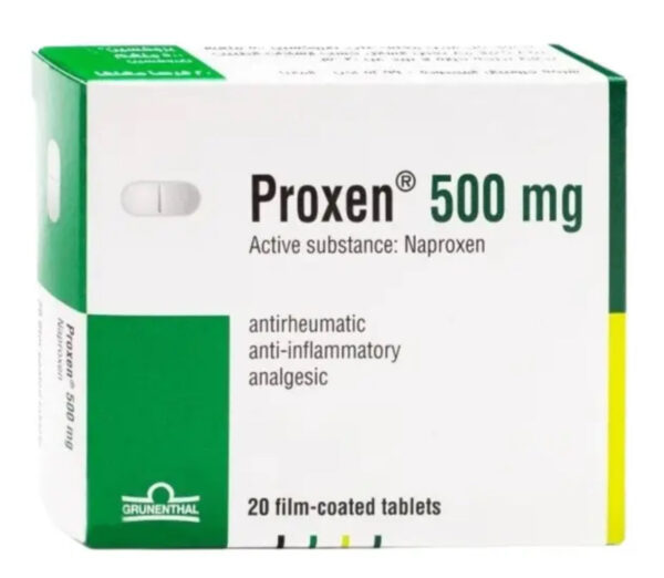 Proxen 500mg Naproxen Tablets, Pack of 20's