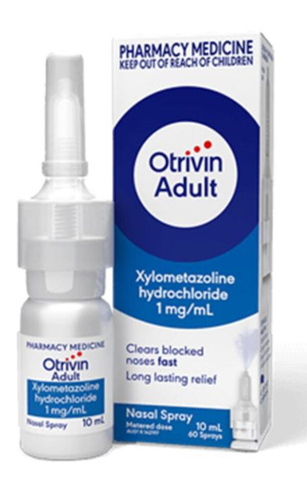 Otrivin 0.1 % Adult Nasal Spray 10 Ml