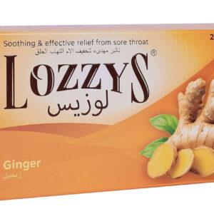 Lozzys Ginger, Fast Effective Relief from the Symptoms of Sore Throats, 24 Lozenges