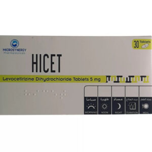 HICET 5 MG 30’S TABLETS
