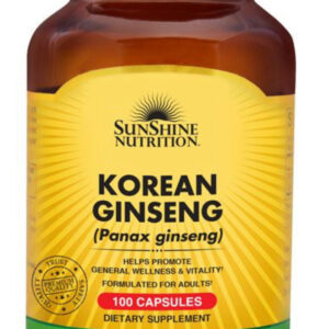 Sunshine Nutrition Korean Ginseng 100 Capsules