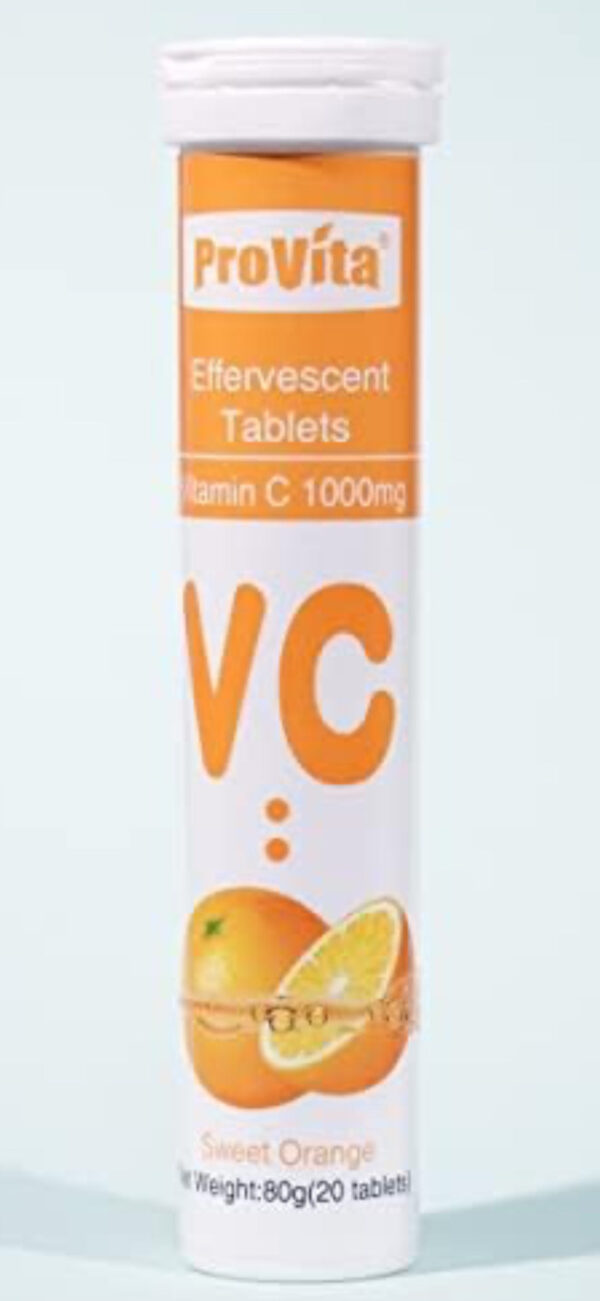 PROVITA Vitamin C Effervescent Tablets - 1000mg