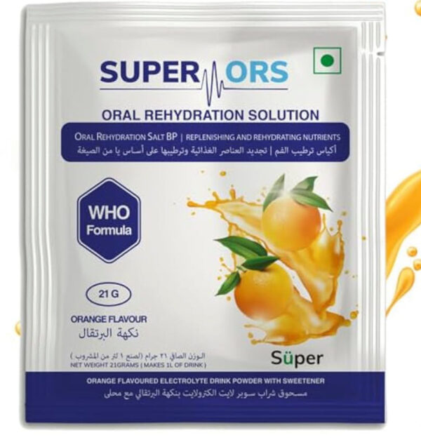 Super ORS Orange Flavour 25 Sachets