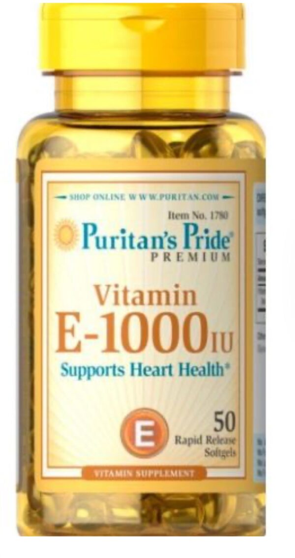 Puritan’s Pride Vit E 1000 IU 50’s