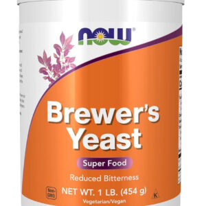 Now Foods Brewer's Yeast Super Food, Reduced Bitterness 1Lbs (454g)