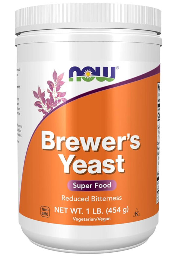 Now Foods Brewer's Yeast Super Food, Reduced Bitterness 1Lbs (454g)