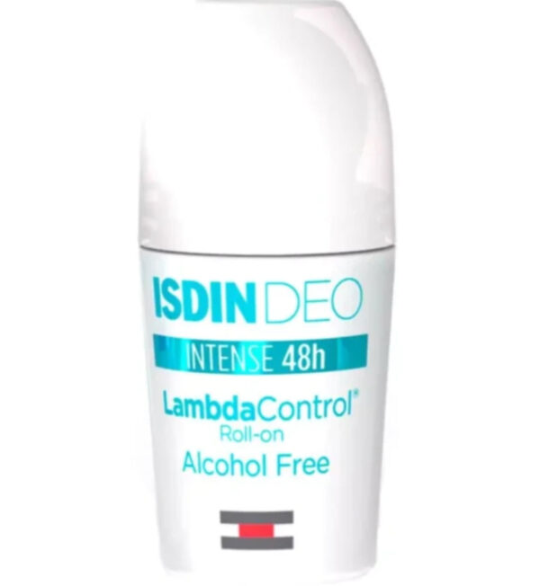 Isdin Deo Intense 48H Lambda Control Antiperspirant Roll-on, Alcohol Free 50ml