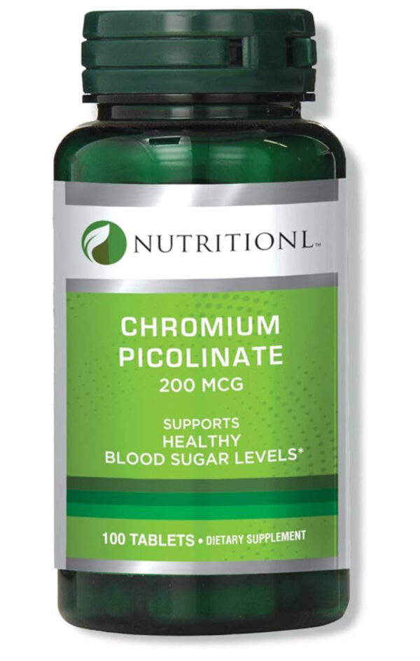Nutritionl Chromium Picolinate 200 mcg 100 Tablets