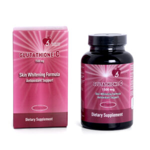 Glutathione C Glutathione with Vitamin C 1500 mg for whitening and lightening the skin , Antioxidant 60 capsules