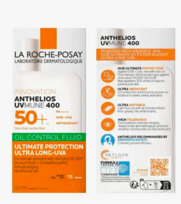 LA ROCHE POSAY ANTHELIOS UV-MUNE 400 OIL CONTROL SPF50+ 50ML