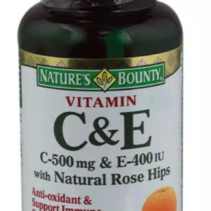 Nature's Bounty C & E With Rose Hips Softgels 50's