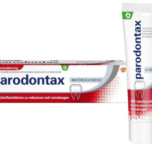 Parodontax Natural White Toothpaste, 75 ml, Helps Reduce and Prevent Bleeding Gums