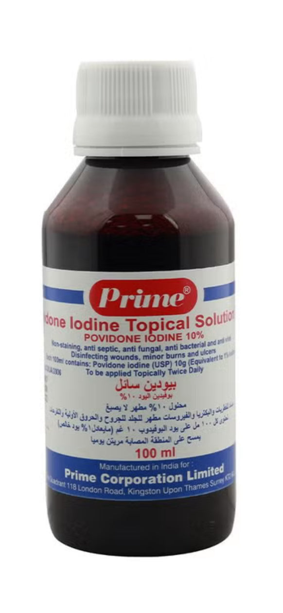 Prime Povidone Iodine Topical Solution 100ml