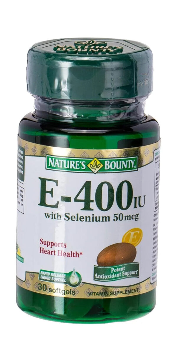 Nature's Bounty E-400IU w/ Selenium 50mg Softgels 30's