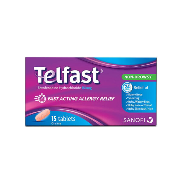Telfast 180 mg Tablets 15's