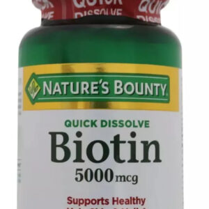 Nature's Bounty QD Biotin 5000mcg Capsules 60's