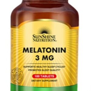 Sunshine Nutrition Melatonin 3 mg 100 Tablets