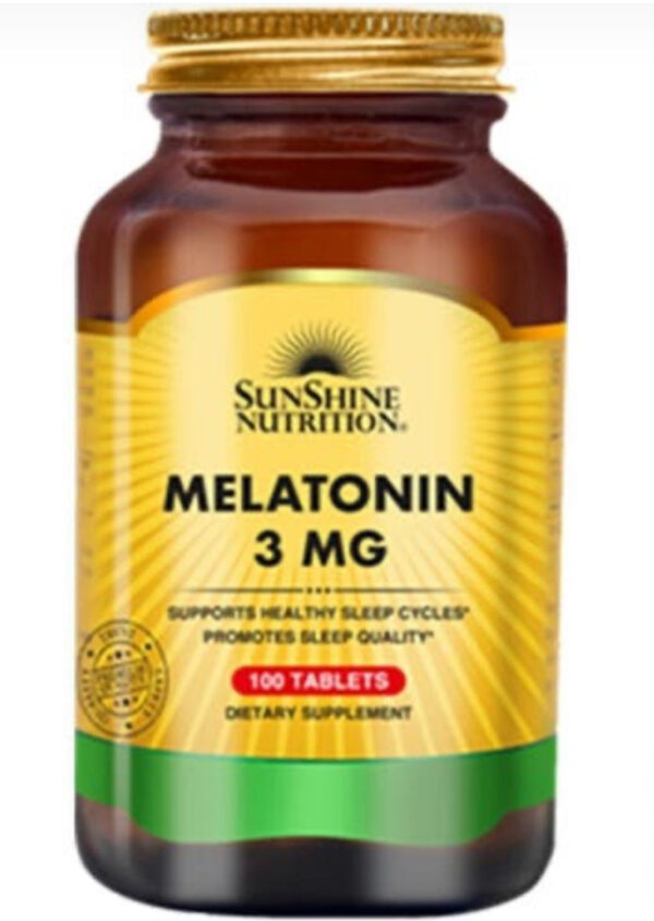 Sunshine Nutrition Melatonin 3 mg 100 Tablets
