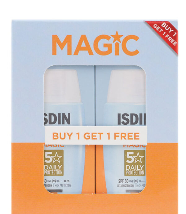 Isdin Fotoprotector (SPF50) Fusion Water Magic 1+1 Free Promo
