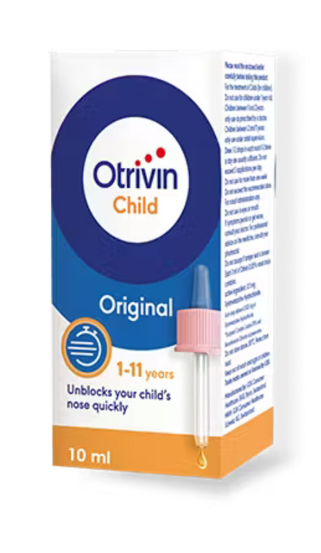 Otrivin Nasal Drops Children 0.05% 10ml