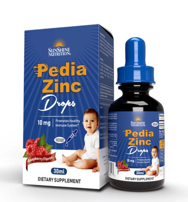 Sunshine Nutrition Pedia Zinc Drops Raspberry Flavor 30 Ml