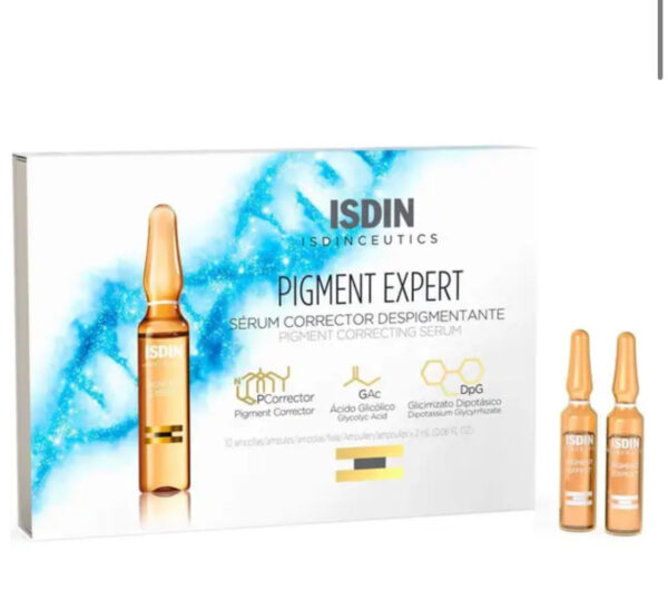 Isdin Isdinceutics Pigment Expert 2ml Pigment Correcting Serum Ampoule With Glycolic Acid, Pack of 10's