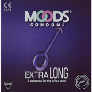 Moods Condoms 3 Pcs - Extra Long