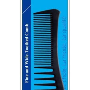 Or Bleu HB-253 Fine And Wide-Toothed Comb Black 19cm