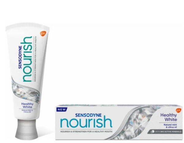 Sensodyne Nourish Healthy White Toothpaste Protects & Whitens Teeth 75ml