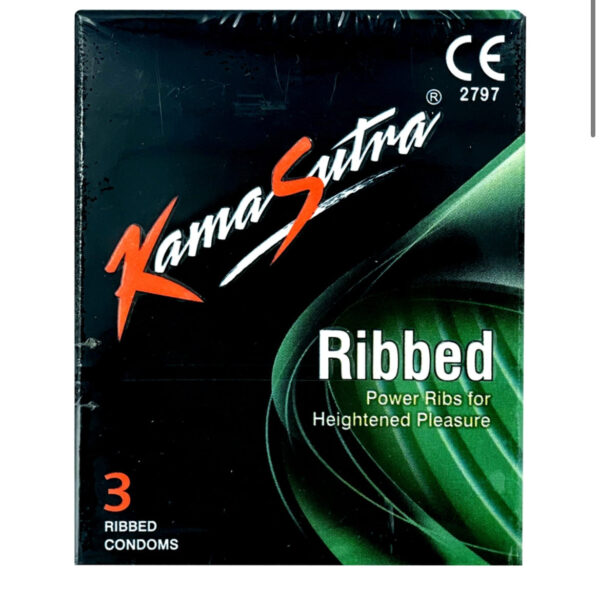 Kamasutra Ribbed Condoms 3s