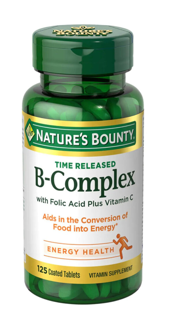 Nature's Bounty B-Complex Timed Released + Vitamin C Tablets 125's