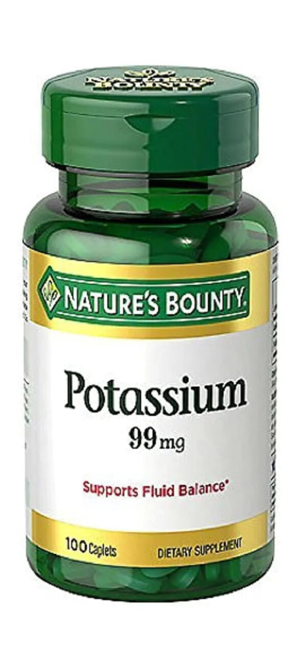 Nature's Bounty Potassium 99mg Caplets 100's
