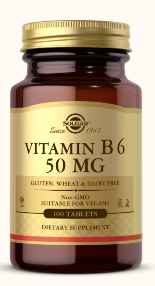 VITAMIN B6 50 MG TABLETS